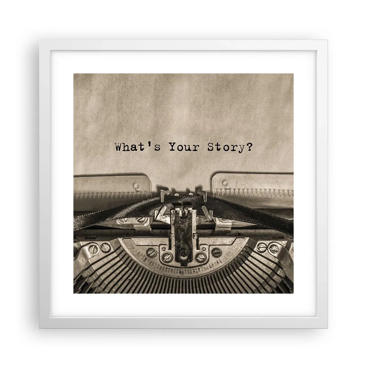 Poszter fekete keretben - Meséld el - 40x40 cm