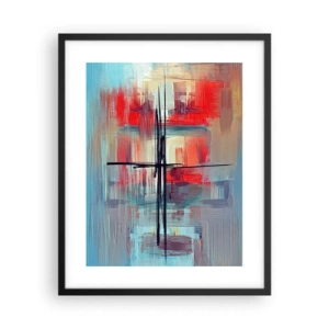 Poszter fehér keretben - Tájkép egy ismeretlen dimenzióban - 40x50 cm