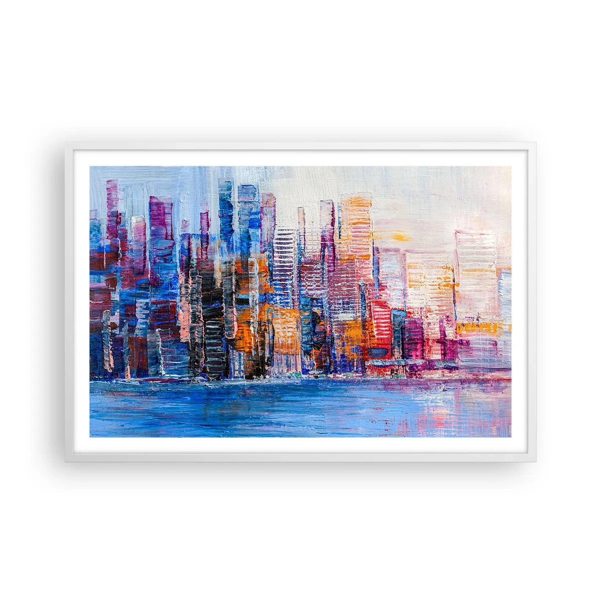 Poszter fekete keretben - Egy vidám metropolisz - 91x61 cm