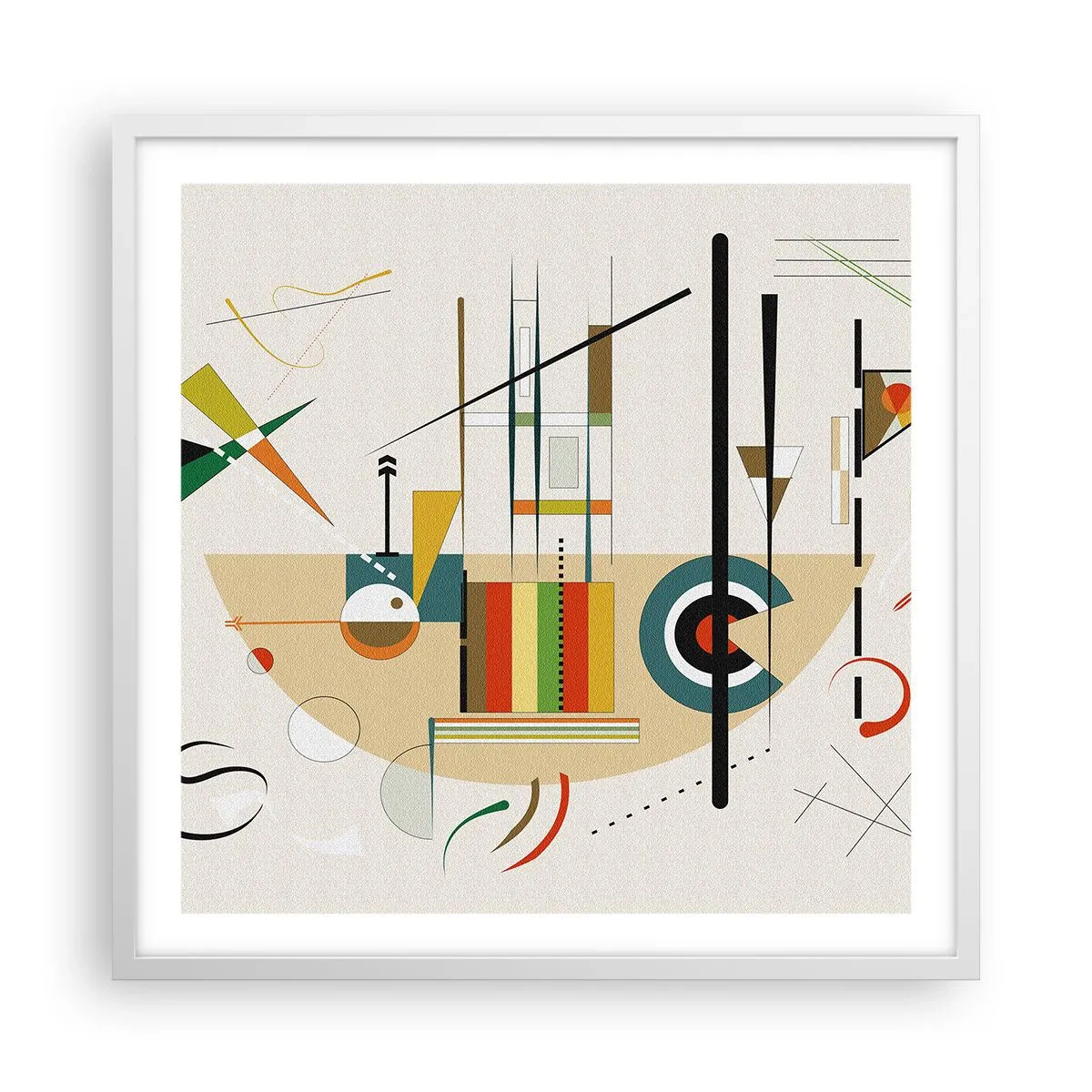 Poszter fekete keretben - És nevet a világ - 60x60 cm