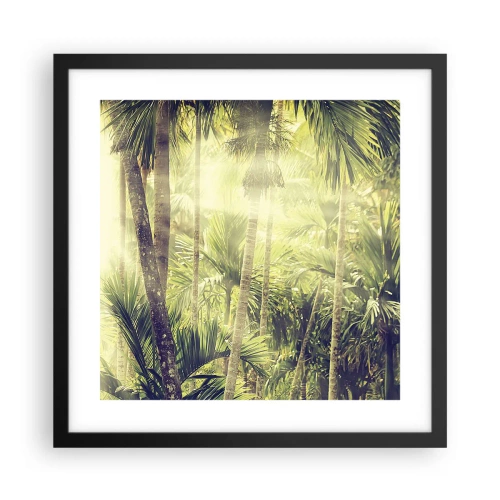 Poszter fehér keretben - Zöld forróságban - 40x40 cm