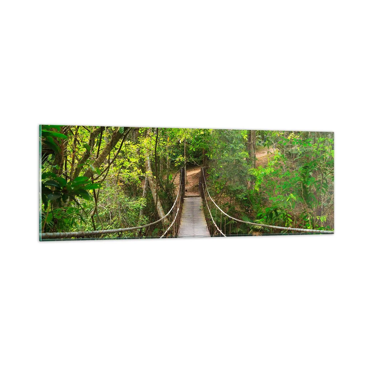 Üveg kép - Mert van egy kúszónövény a kertben - 90x30 cm