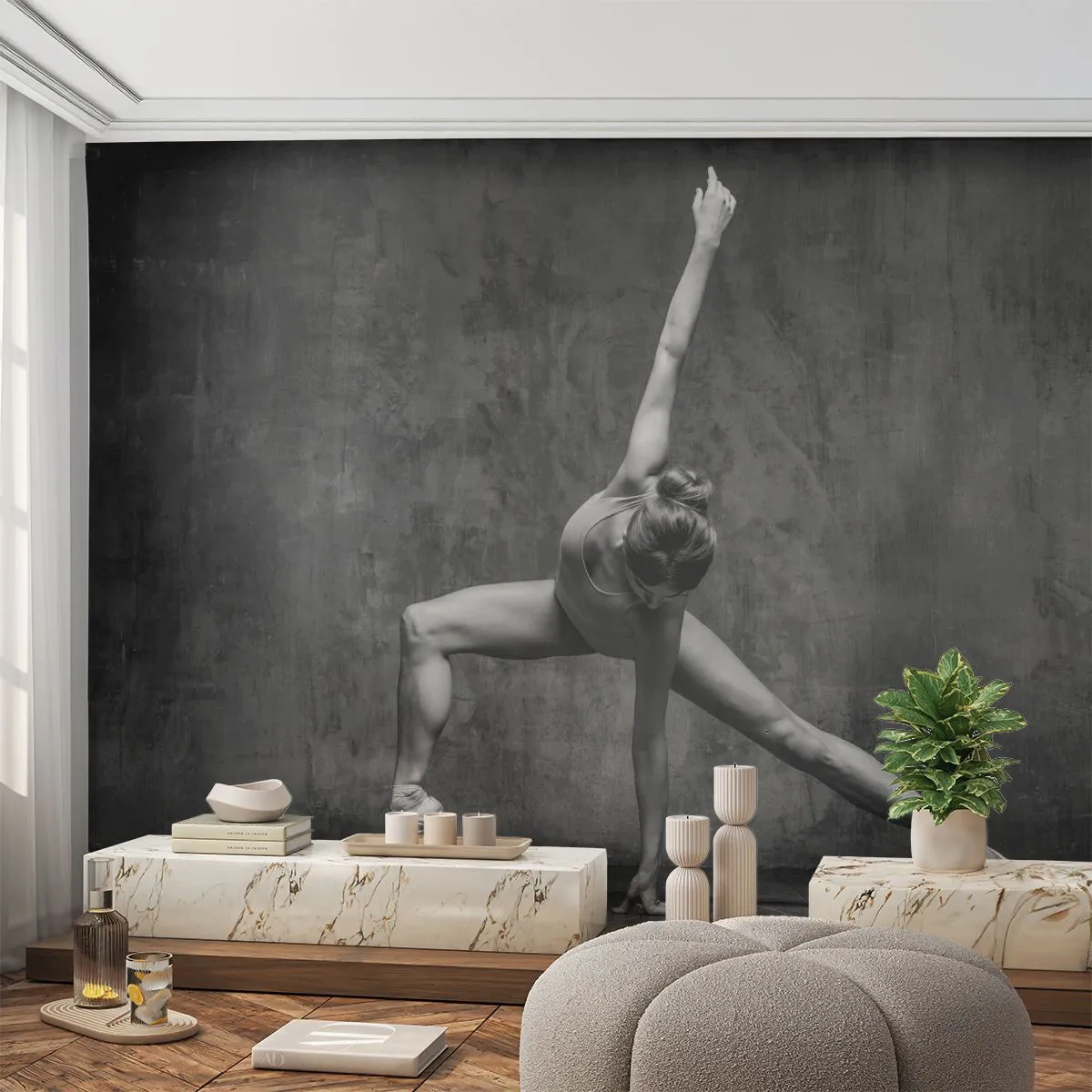 Fotótapéta Premium Sand - Az egyensúly eszménye - Gimnasztika, Balett, Tánc - 100x70 cm