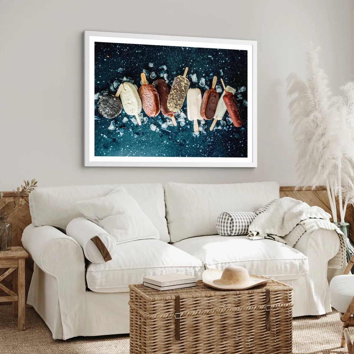 Poszter fekete keretben - A forró nyár íze - 100x70 cm