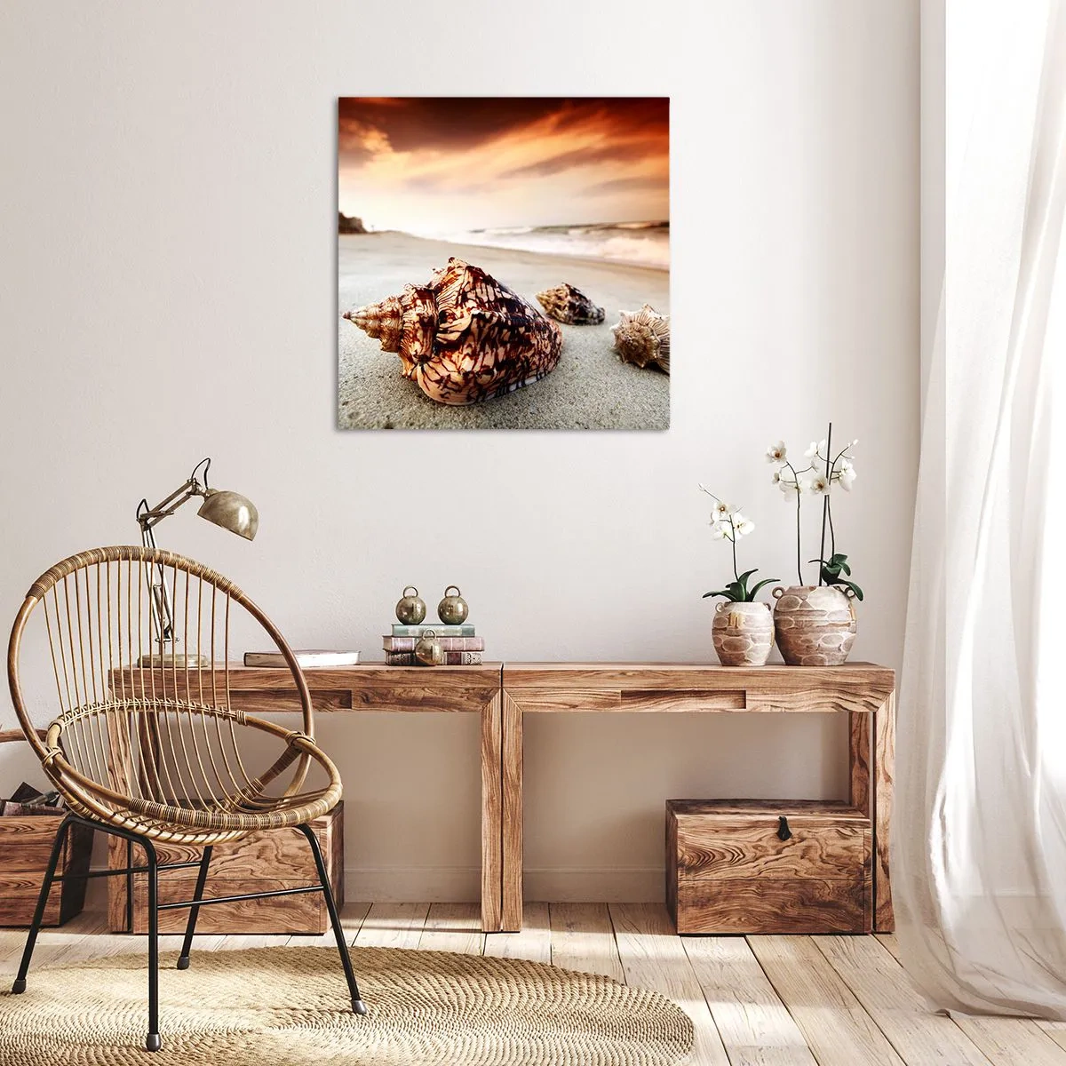 Vászonkép - A hullámok kitaszítottjai - 70x70 cm