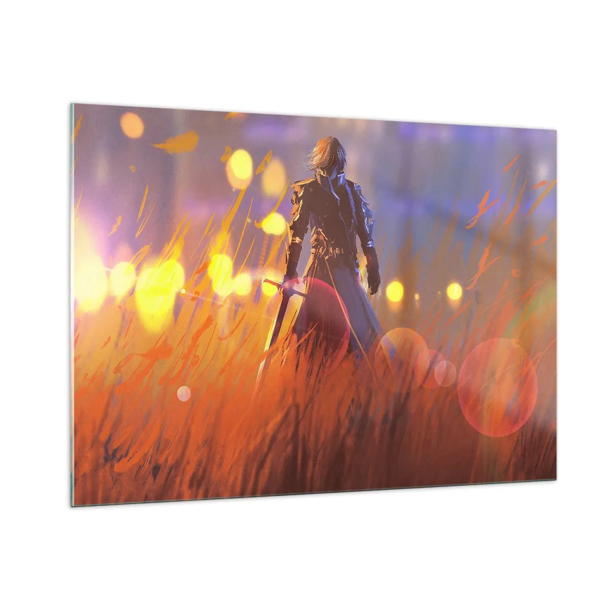 Üveg kép - Tévedő lovag - 100x70 cm