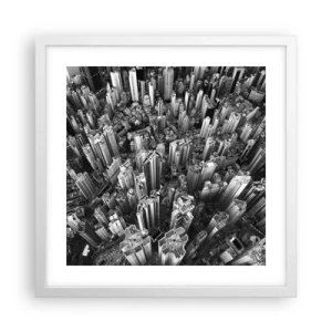 Poszter fekete keretben - Továbbra is feljebb és feljebb - 40x40 cm