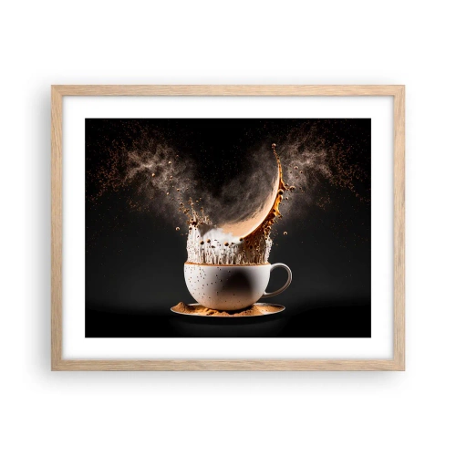 Poszter világos tölgy keretben - Ízrobbanás - 50x40 cm