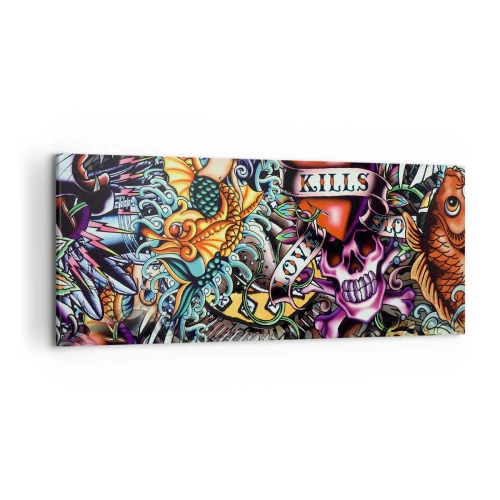 Vászonkép - A tetováló művész álma - 120x50 cm