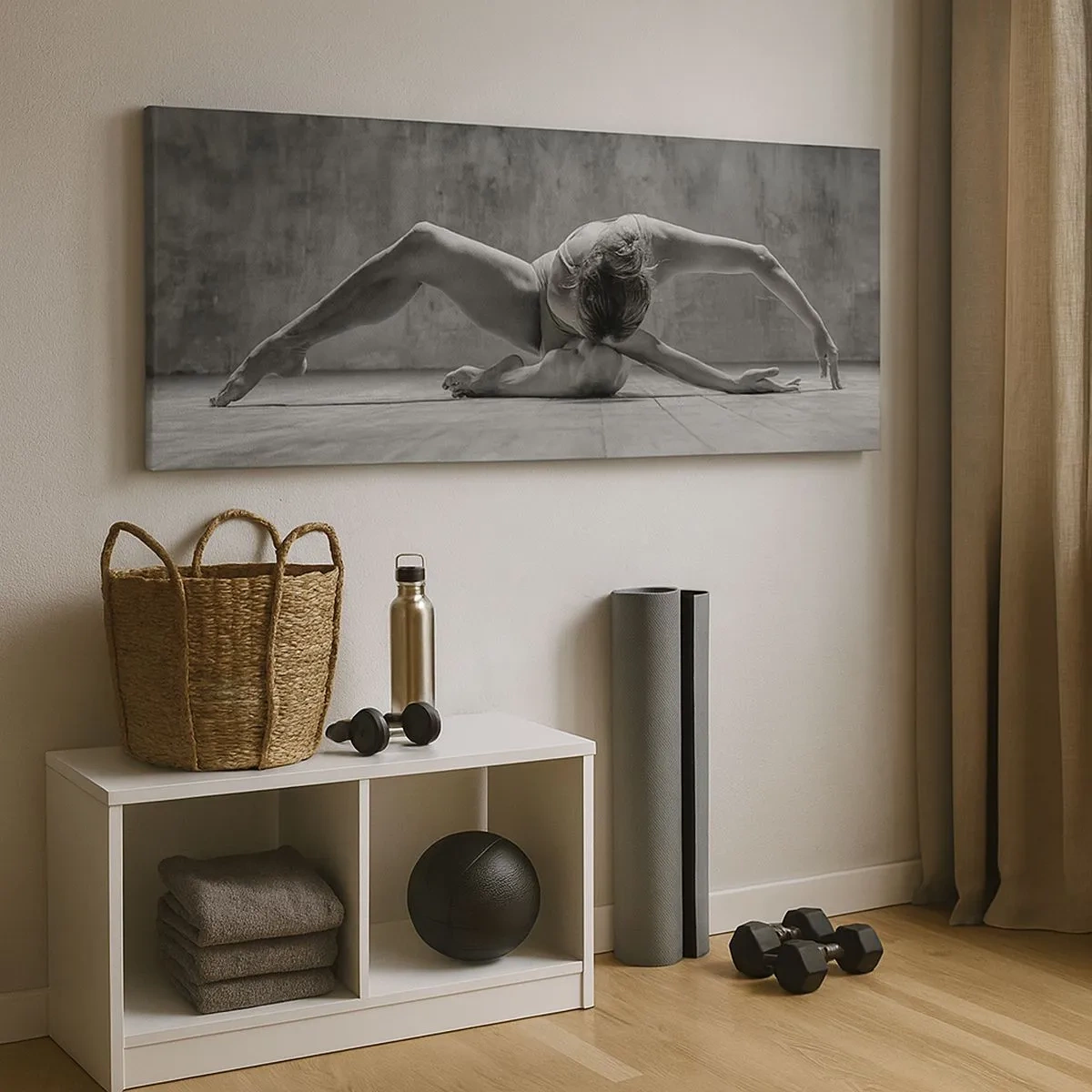 Vászonkép - Előkerített szimmetria  - 100x40 cm