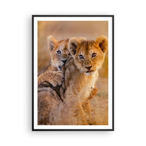 Poszter fehér keretben - Ne zavarni! Szórakozunk - 70x100 cm