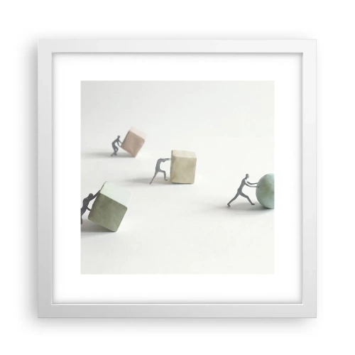 Poszter fekete keretben - Maga az élet - 30x30 cm