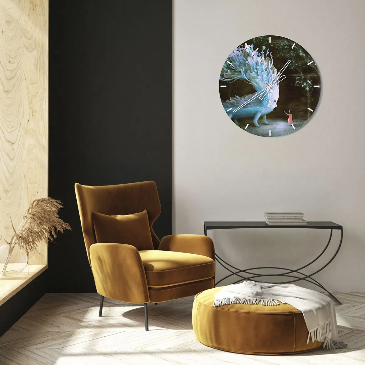 Falióra, Óra - Fantasztikus találkozás - 40x40 cm