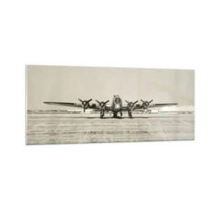 Üveg kép - Mint mindig készen - 100x40 cm