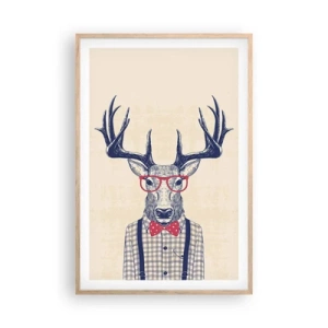 Poszter világos tölgy keretben - Mókás extravagancia - 61x91 cm