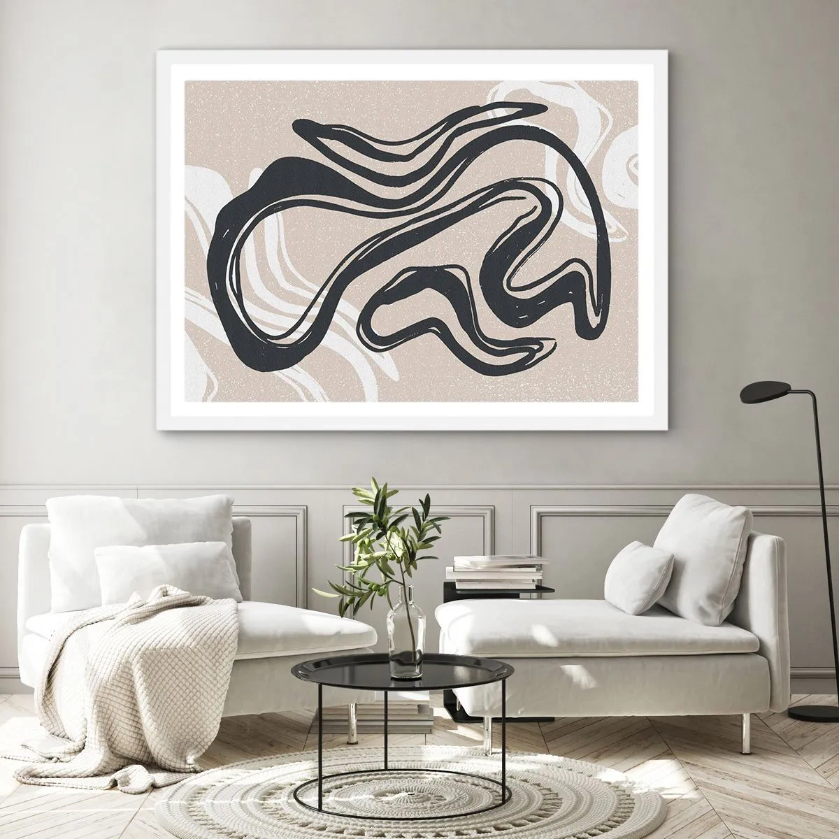 Poszter fekete keretben - Megsokszorozott kifejezés - 50x40 cm