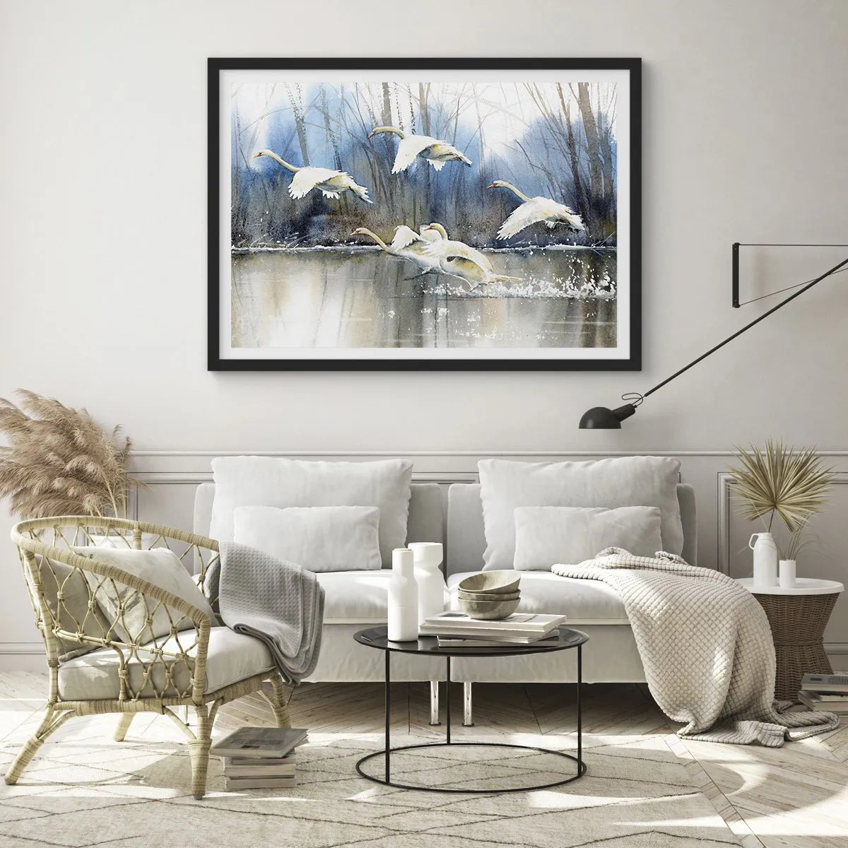 Poszter fehér keretben - Mint a vadhattyúkról szóló mesében - 70x50 cm