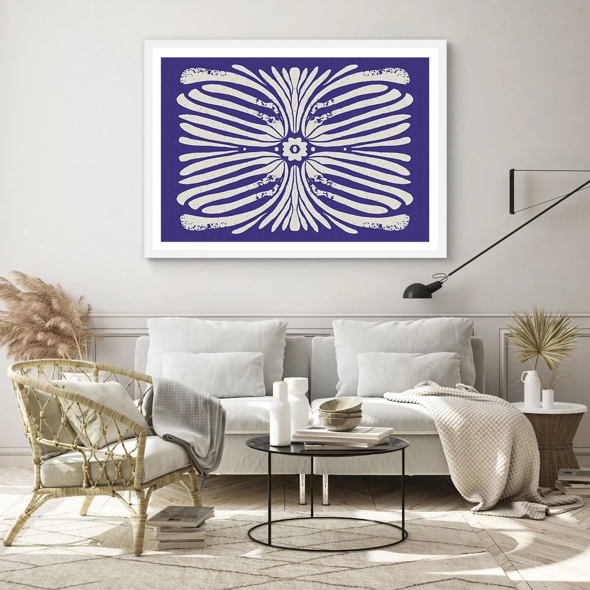 Poszter fekete keretben - Etnikai inspirációk - 70x50 cm