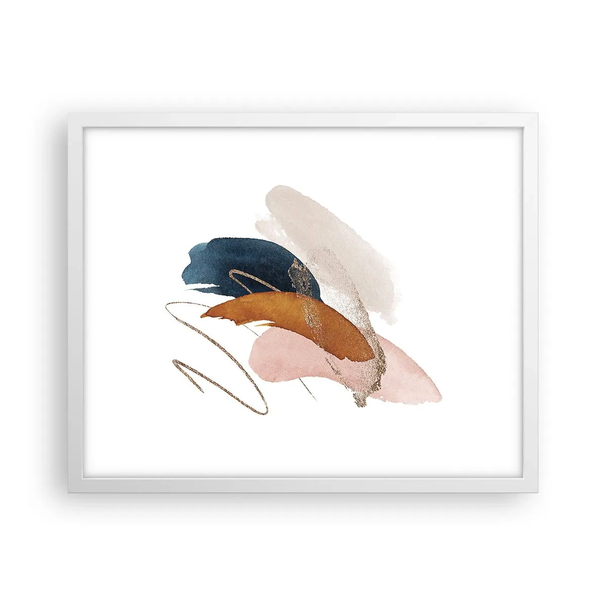 Poszter fekete keretben - Szárnyas kompozíció - 50x40 cm