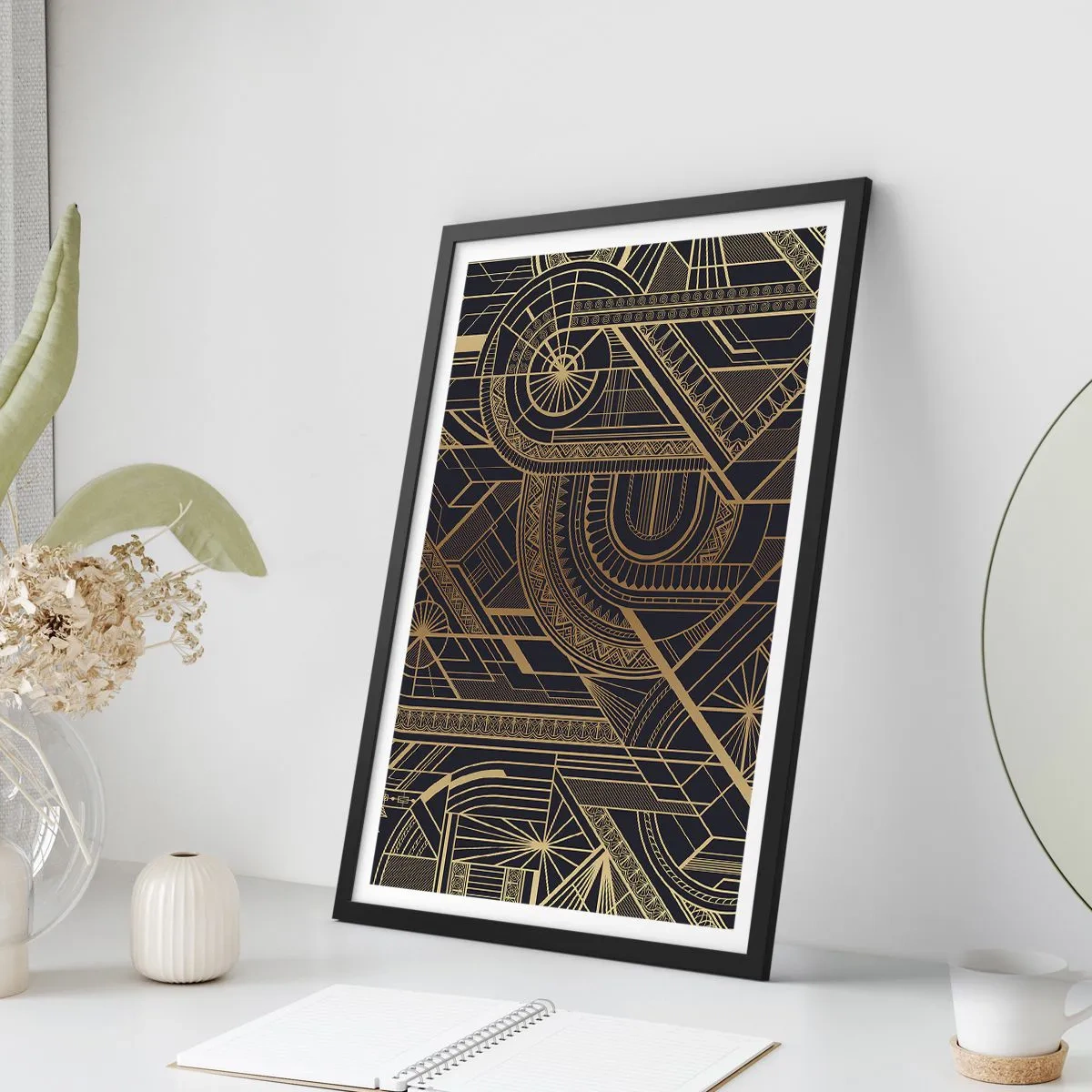 Poszter fehér keretben - Koncepciók, ötletek, tervek - 61x91 cm