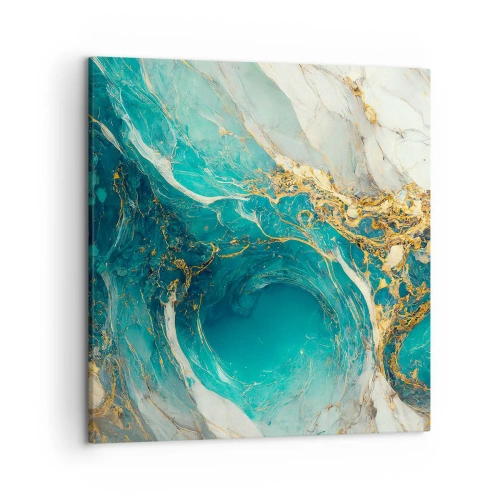 Vászonkép - Kompozíció aranyvénákkal - 50x50 cm