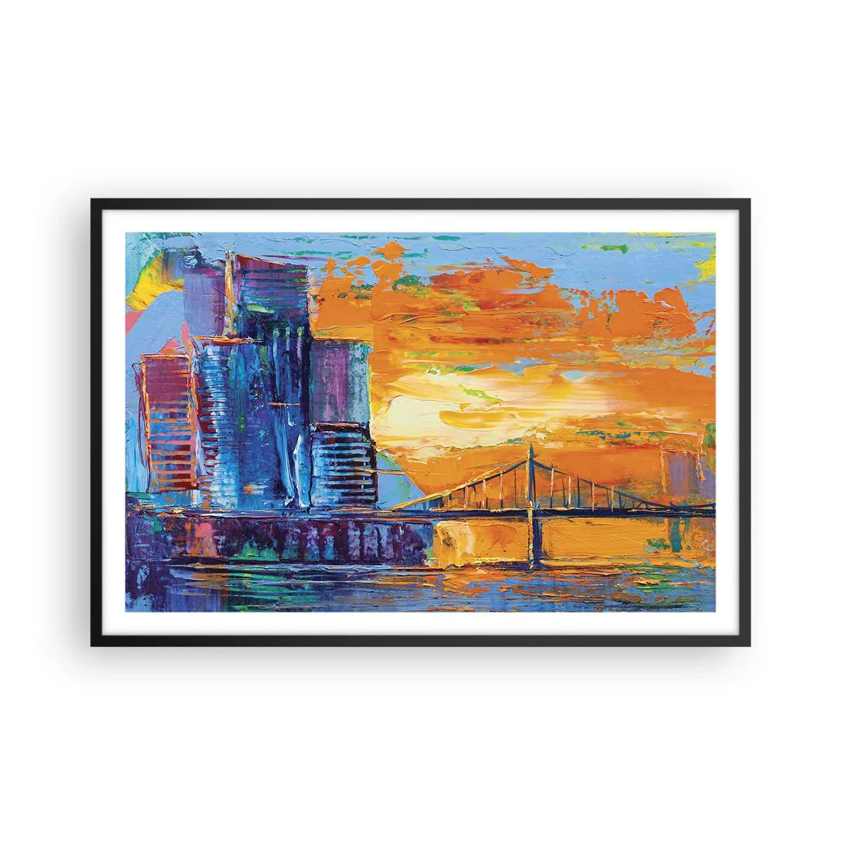 Poszter fehér keretben - Kultúra és természet - 91x61 cm
