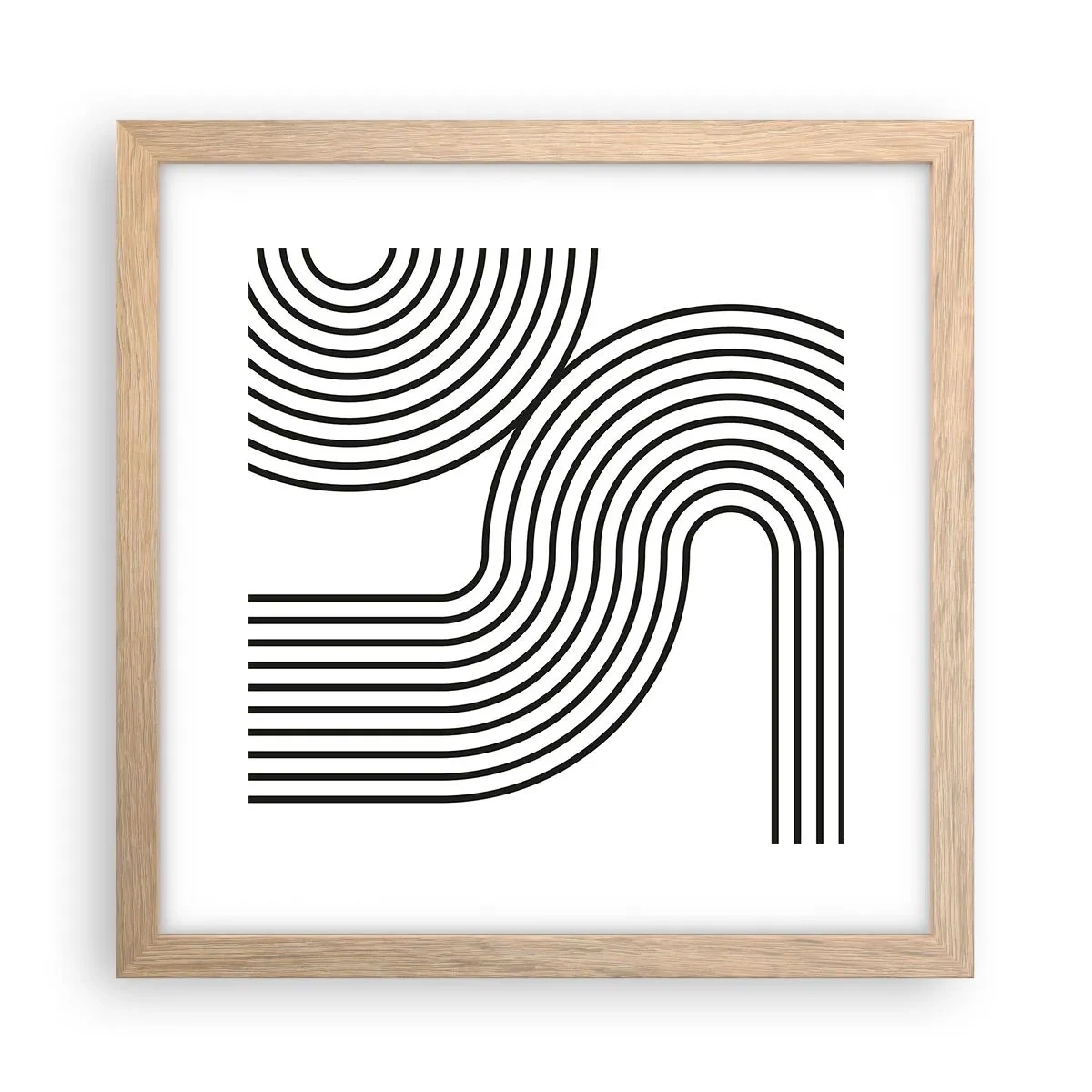 Poszter világos tölgy keretben - Egy ívben - 30x30 cm