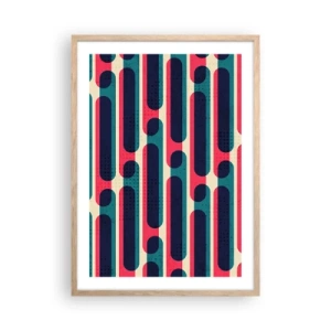 Poszter világos tölgy keretben - Mélységben és előre - 50x70 cm