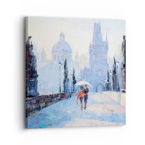 Vászonkép - Az eső biztosan elvarázsolt minket - 30x30 cm