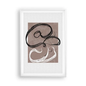 Poszter fekete keretben - Kompozíció - a teljesség keresése - 61x91 cm