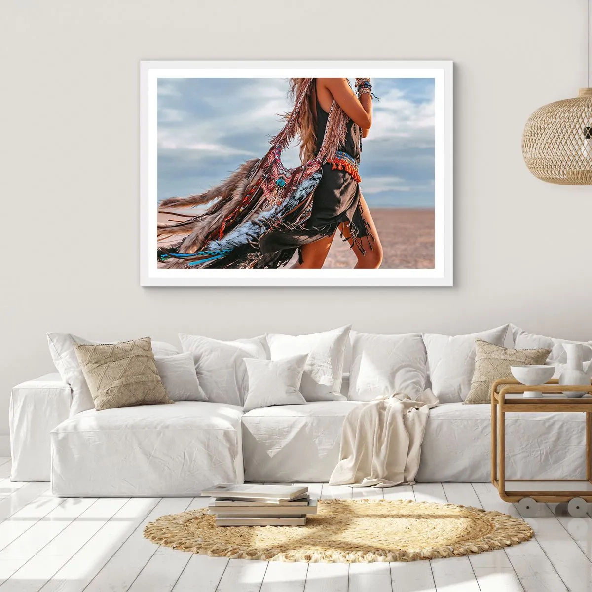 Poszter fekete keretben - Sámán párja - 70x50 cm