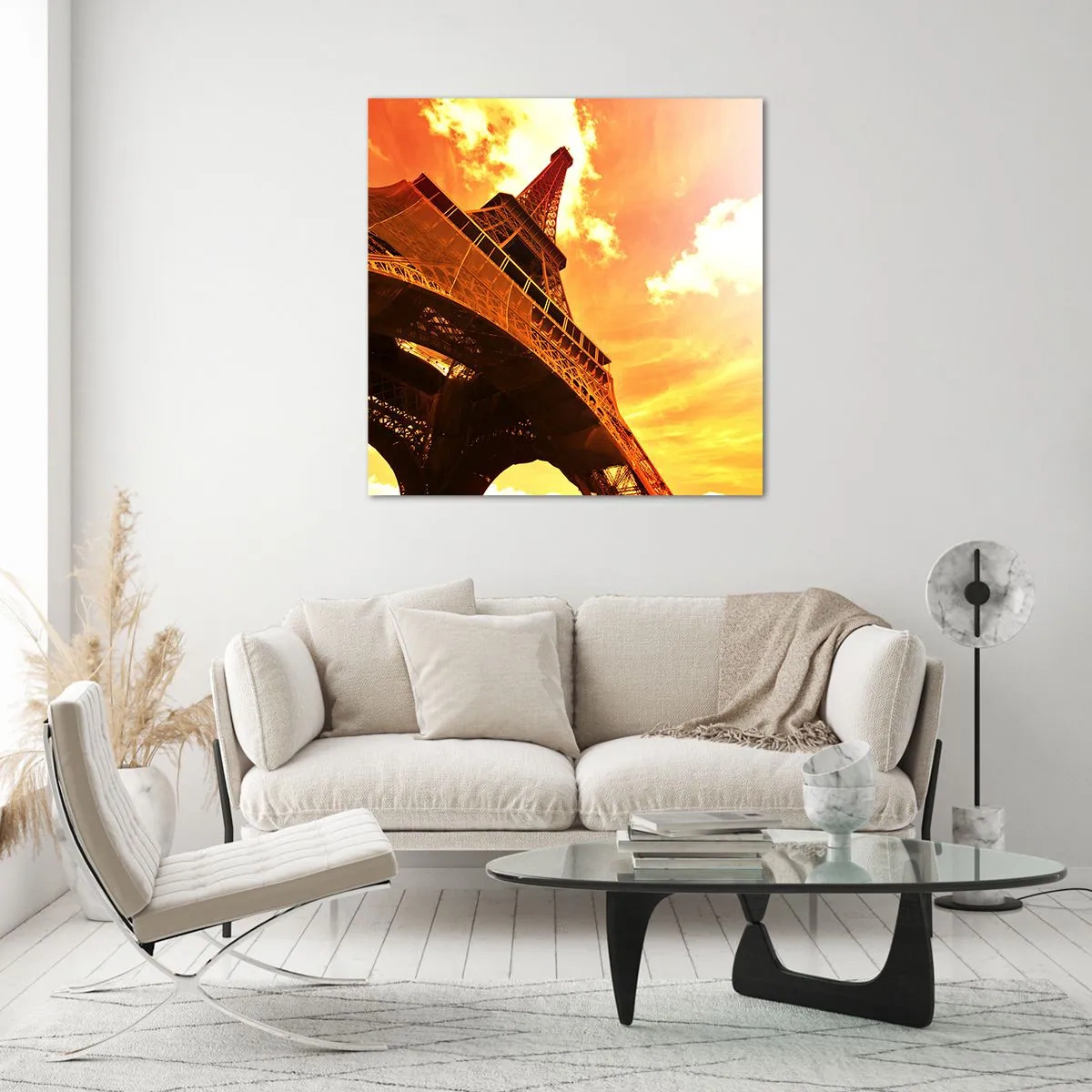 Üveg kép - Monumentális, mert nappal aranyozott - 70x70 cm