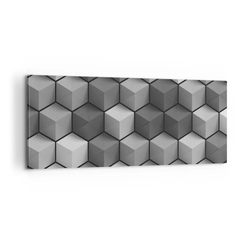 Vászonkép - Kubista kirakós - 100x40 cm