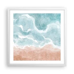 Poszter fekete keretben - Felhő absztrakció - 50x50 cm