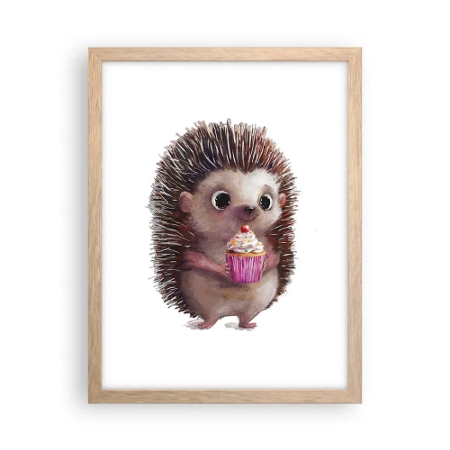 Poszter világos tölgy keretben - Ünnep van minden nap - 30x40 cm