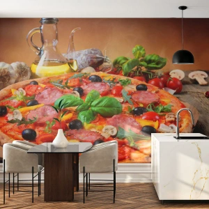 Fotótapéta Premium Canvas - Igazi olasz ízzel - Gasztronómia, pizza, Olaszország - 300x210 cm