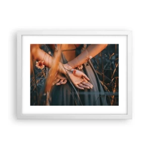 Poszter fekete keretben - Kapcsolatban a természettel - 40x30 cm