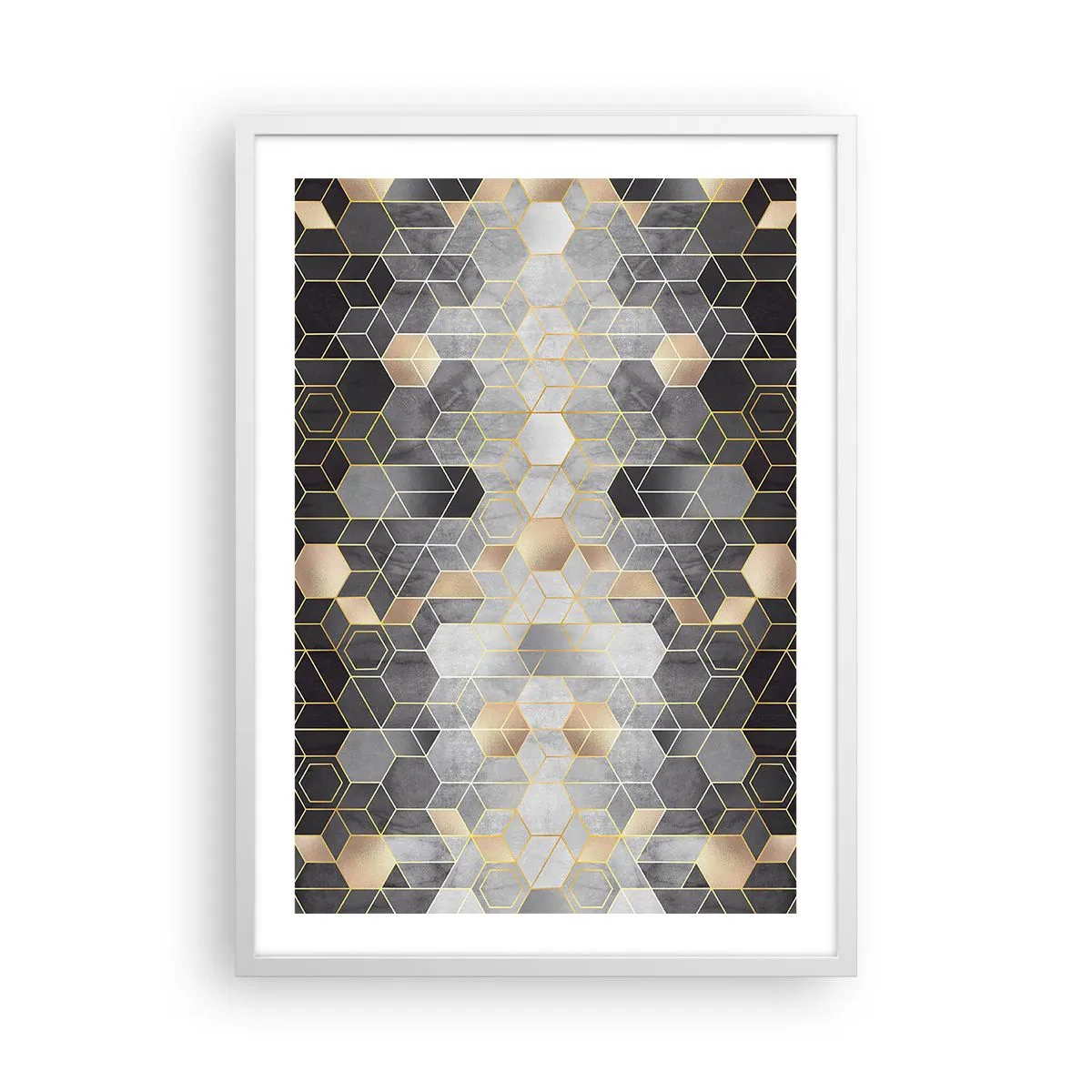Poszter fekete keretben - Gyémánt kompozíció - 50x70 cm