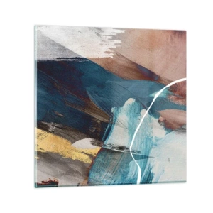 Üveg kép - Lelkesedéssel és energiával - 60x60 cm