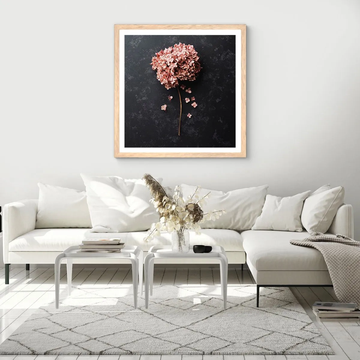 Poszter világos tölgy keretben - Egy igazán romantikus jel - 50x50 cm