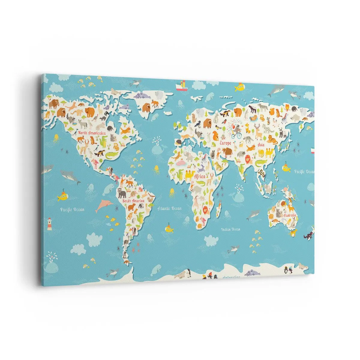 Vászonkép - Szeretjük az egész világot - 100x70 cm