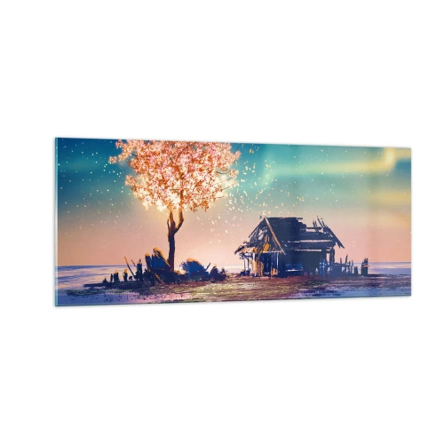 Üveg kép - A természet nem múlik el - 100x40 cm