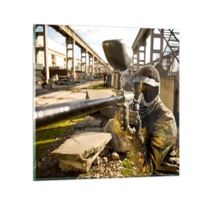 Üveg kép - Te is hős lehetsz - 30x30 cm