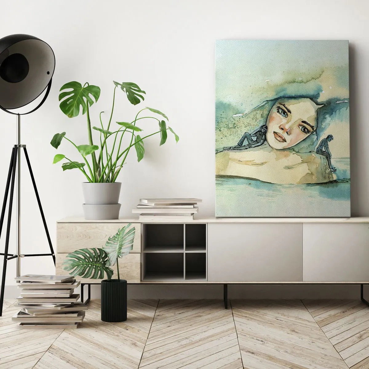 Vászonkép - Am I blue? - 50x70 cm