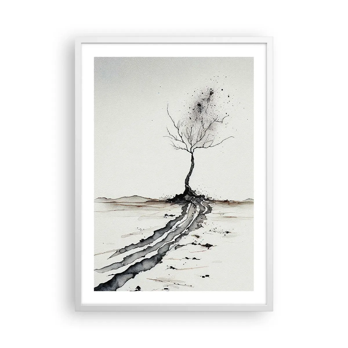 Poszter fekete keretben - Téli melankólia - 50x70 cm