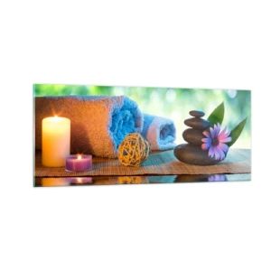 Üveg kép - Idő a testnek - 100x40 cm