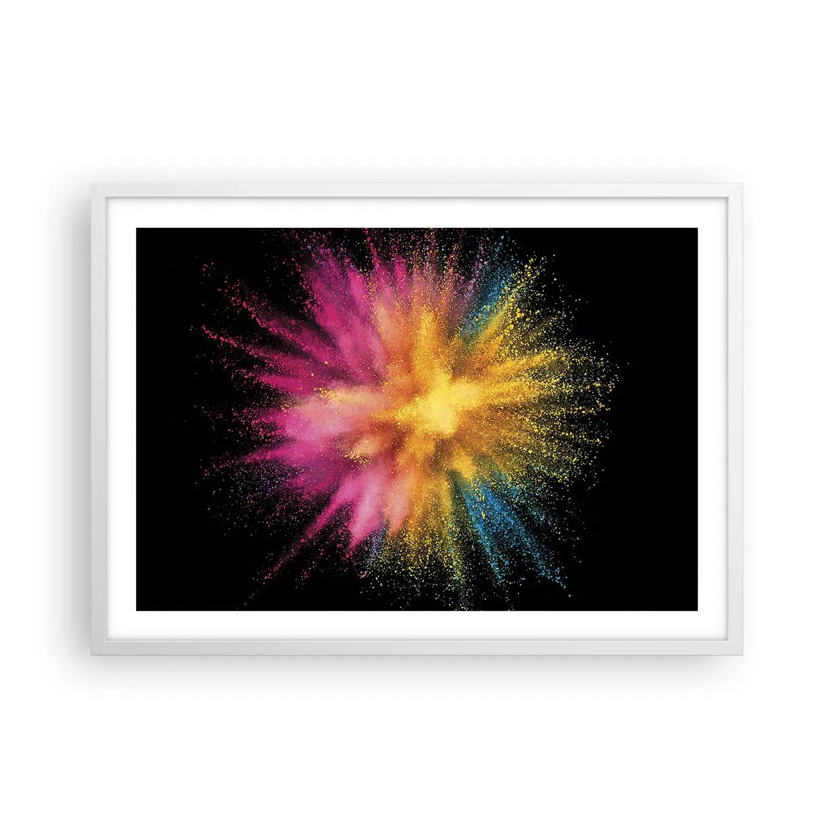 Poszter fekete keretben - A színek születése - 70x50 cm