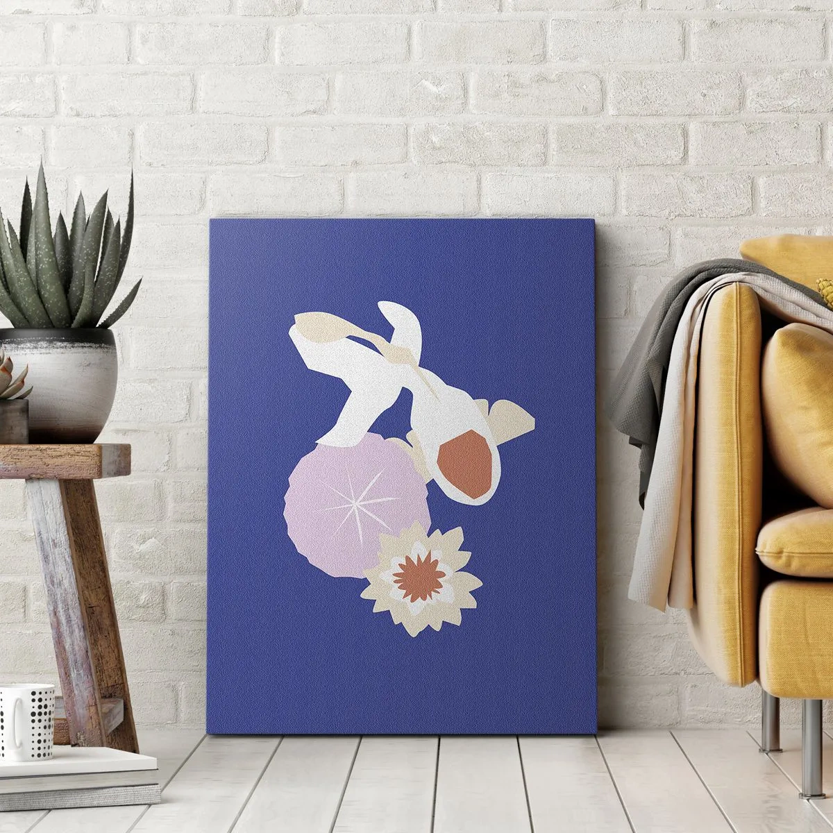 Vászonkép - Virágok és bimbók kompozíciója - 70x100 cm