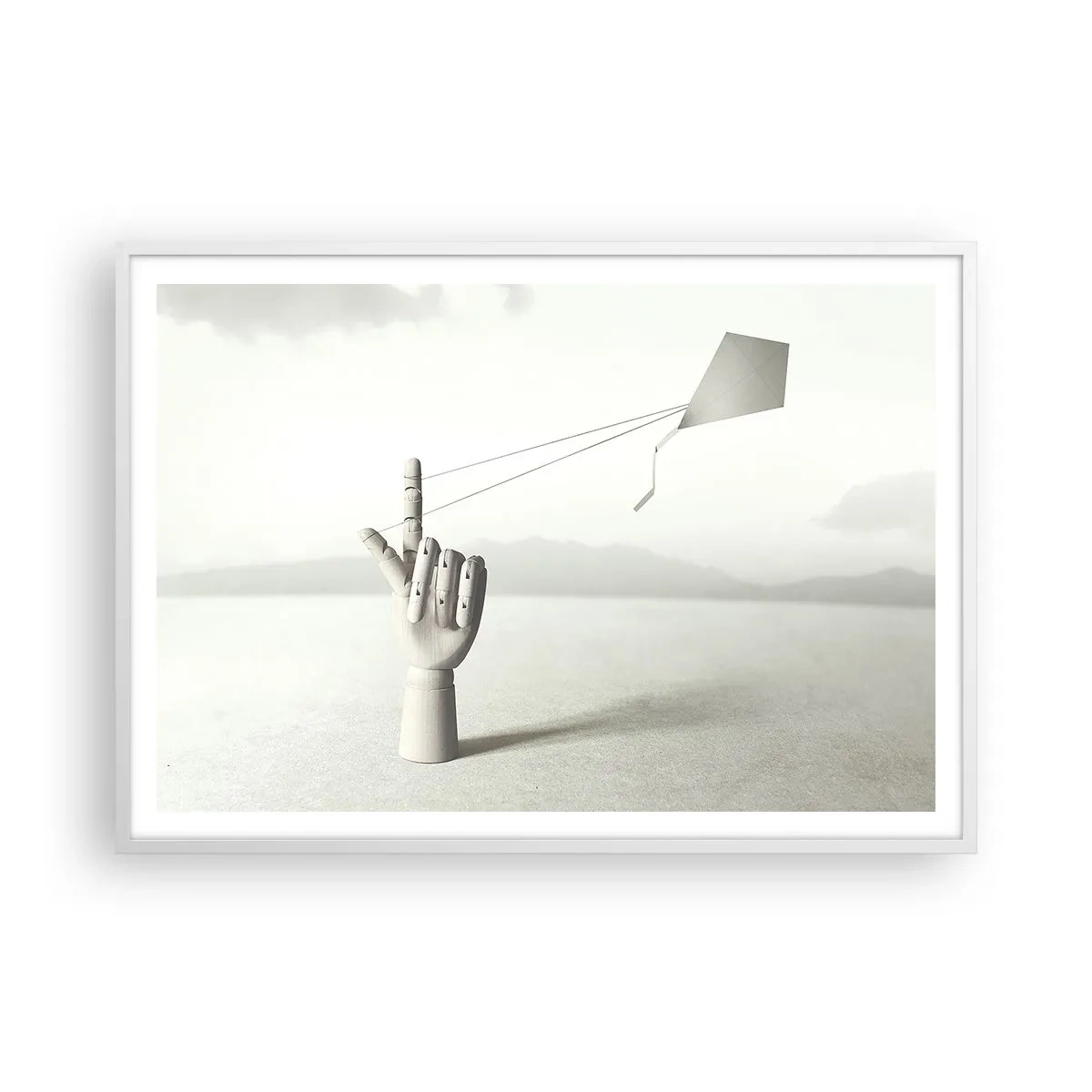 Poszter fekete keretben - Erőpróba - 100x70 cm