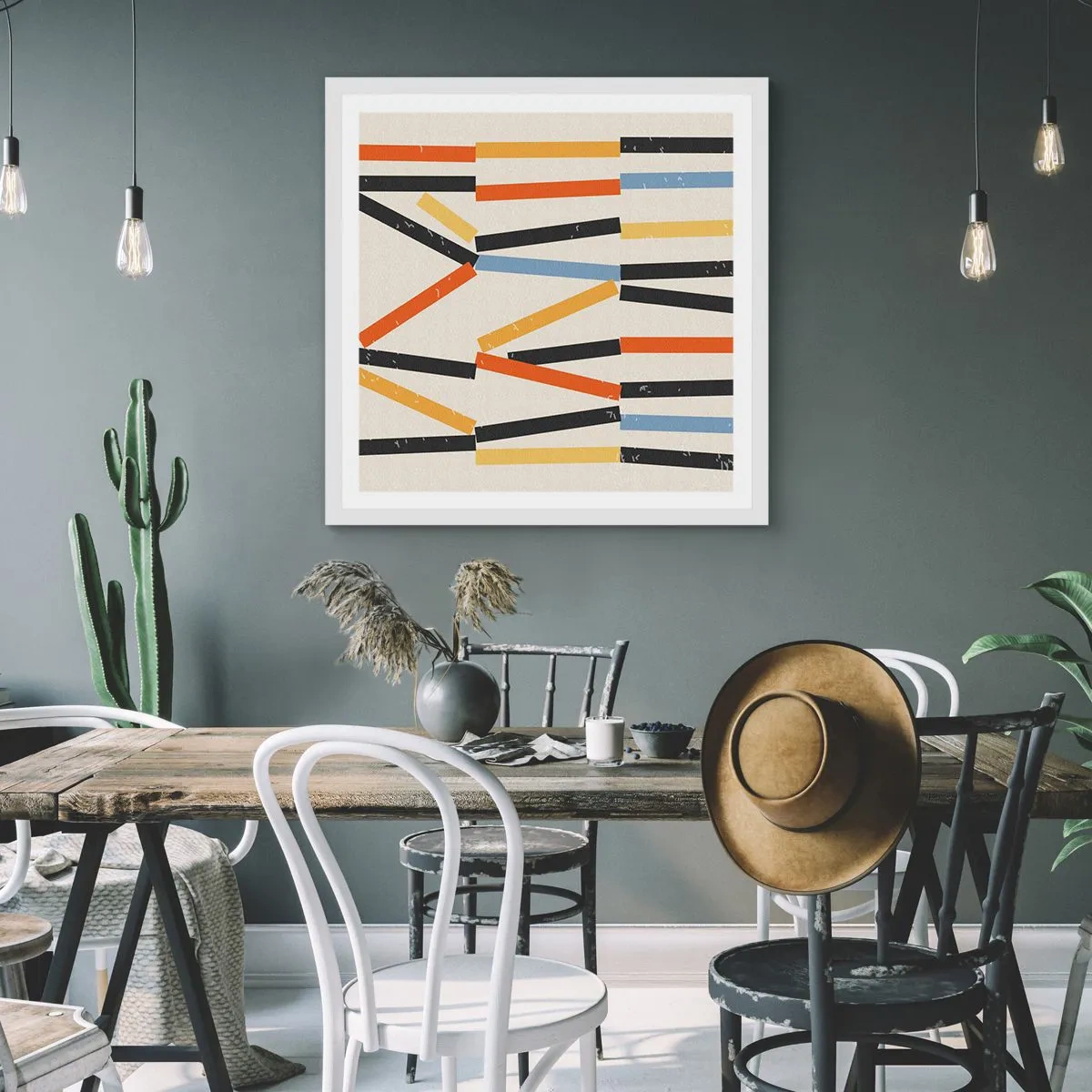 Poszter fekete keretben - Vízszintes kompozíció - 60x60 cm